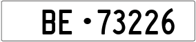 Truck License Plate